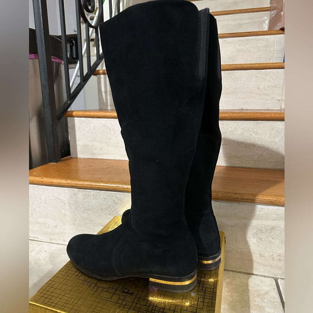 Passaggi 9420 Black Suede Leather High Length Boots